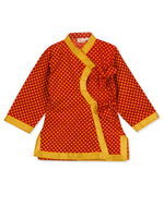 Red Yellow Dhoti Kurta - Krishna Dress / Kanha Outfit