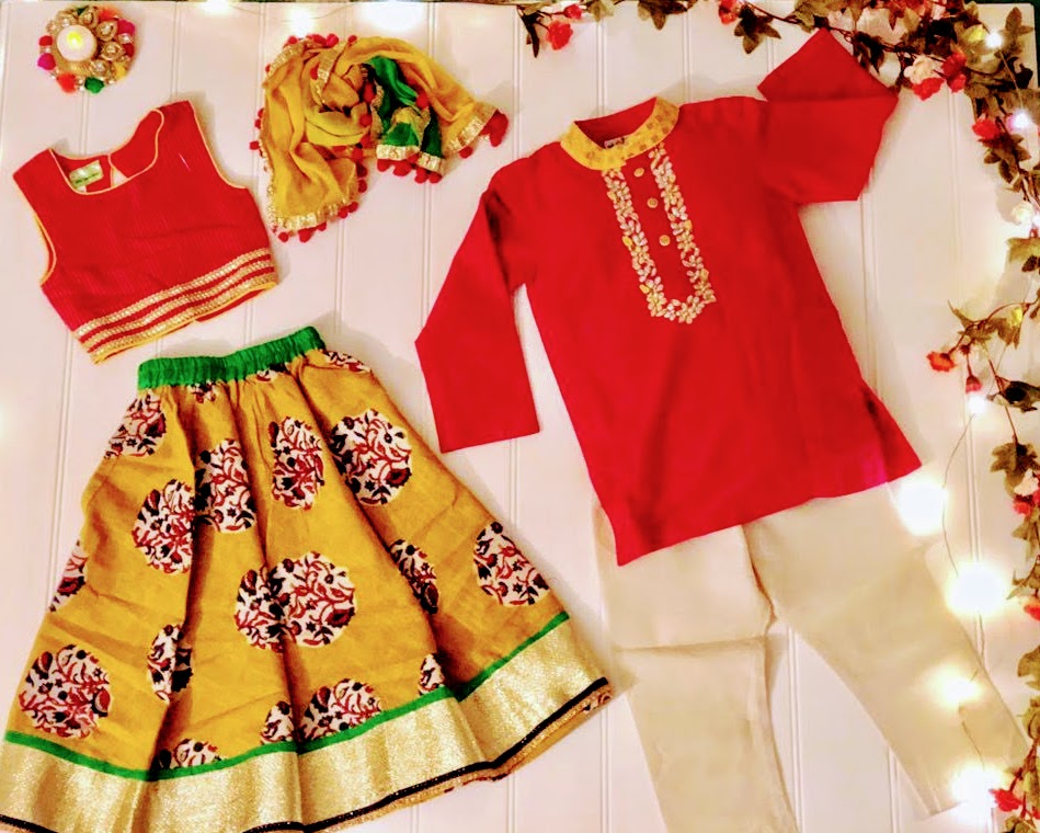 Joys of dressing up little ones in Indian Wear