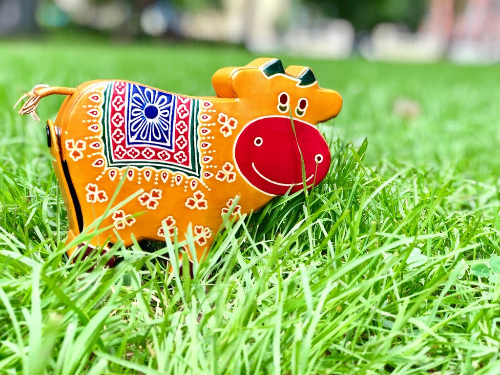 Colorful Leather Piggy Bank for Kids, Money Banks, Pretend Play Toy, Unique Gifts for Kids, Nursury Decor